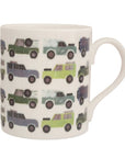 Glaze & Gordon Izzi Rainey Collection All The Land Rovers Repeat Mug