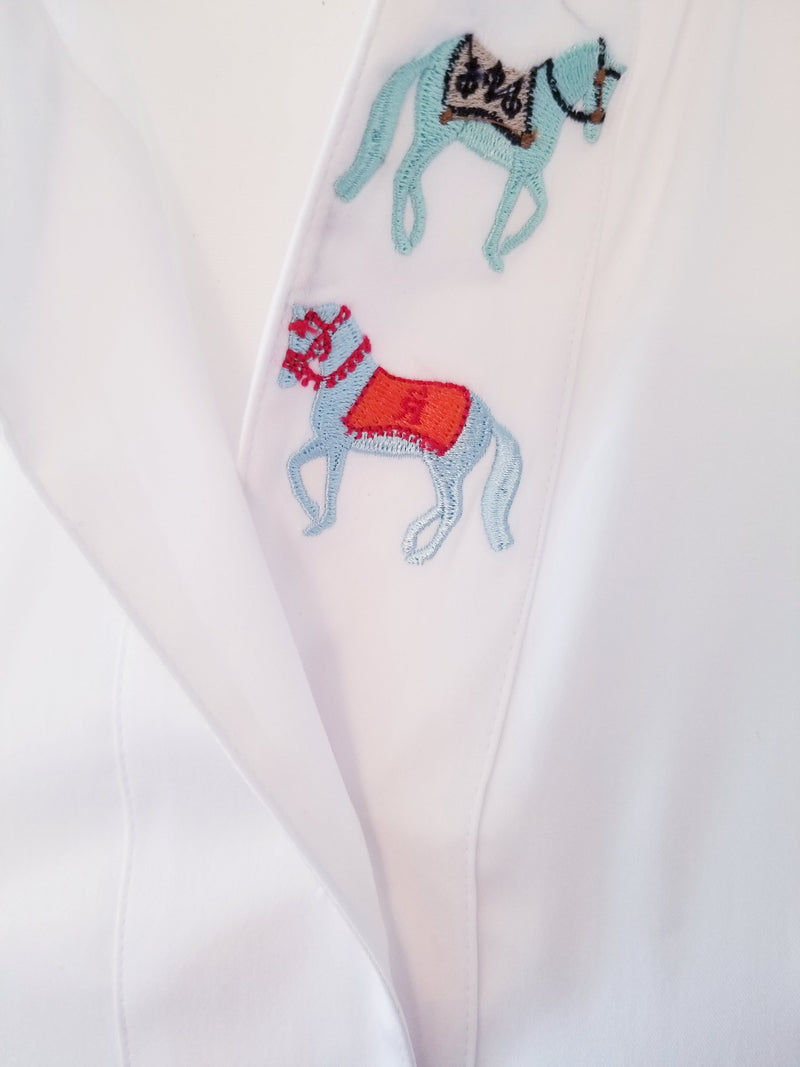 Rönner Embroidered Horse Margarita Shirt - Two Horses