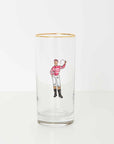 Pomegranate Jockeys Tall Glass
