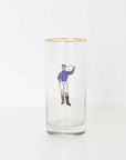 Pomegranate Jockeys Tall Glass