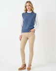 Hartwell Amara Denim Pheasant Sleeveless Jumper