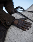 Sixteen Cypress Leather & Jersey Riding Gloves