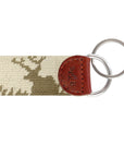 Smathers & Branson Deer Hunting Needlepoint Key Fob
