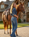 Goode Rider Equestrian Bootcut Jeans "Faded Blue"