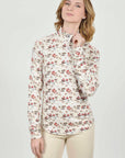 Hartwell Esther Red Hunting Quarter Zip Top