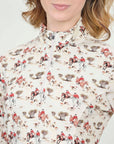 Hartwell Esther Red Hunting Quarter Zip Top