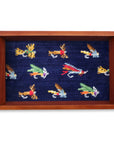 Smathers & Branson Fishing Flies Needlepoint Valet Tray
