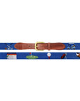 Smathers & Branson Golfer's Life Needlepoint Belt