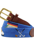 Smathers & Branson Golfer's Life Needlepoint Belt