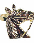 Pomegranate Horse Napkin Rings - Set of 4
