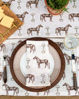 Pomegranate Set of 4 Linen Napkins – Horse and Snaffle