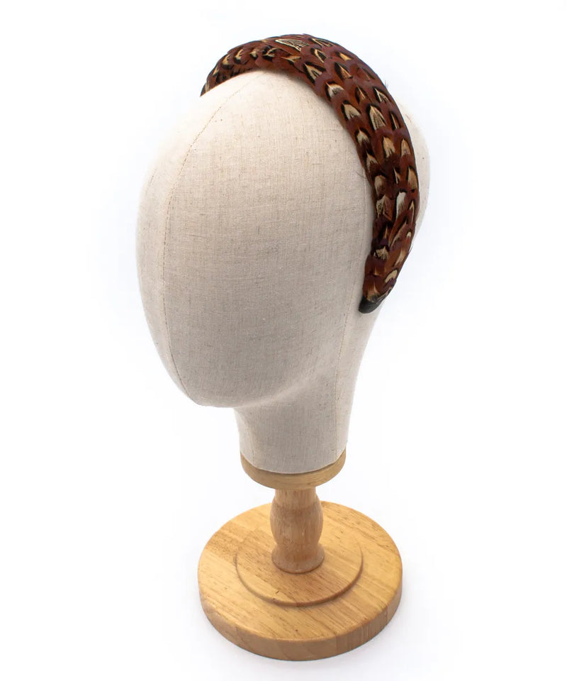 My Fancy Feathers Padded Florence Feather Alice Hair Band