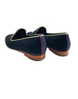 Rönner Mimosa Men's Jockey Black & Gold Velvet Loafers