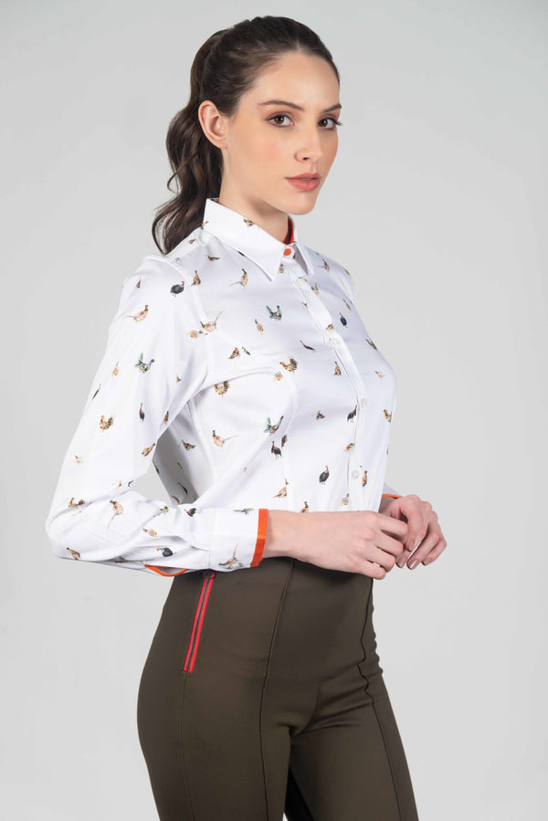 Hartwell Layla Grouse & Pheasants Print Shirt