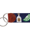 Smathers & Branson Margarita Needlepoint Key Fob
