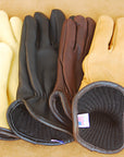 Geier Original Deerskin Gloves - 100% Merino Wool Lined