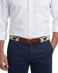 Smathers & Branson Black Labrador Needlepoint Belt