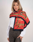 Hartwell Sabrina Italian Silk Scarf - Red