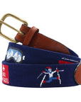 Smathers & Branson Ski Life Needlepoint Belt