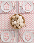 Pomegranate India Hicks Set of 4 Cotton Placemats - Carnation Blush