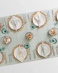 Pomegranate India Hicks Tablecloth - Seashell Seafoam