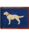 Smathers & Branson Yellow Labrador Needlepoint Bi-fold Wallet