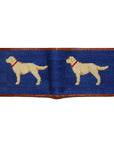 Smathers & Branson Yellow Labrador Needlepoint Bi-fold Wallet
