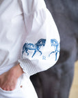 Rönner Embroidered Horse Annie Shirt - Navy Horse