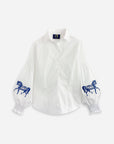 Rönner Embroidered Horse Annie Shirt - Navy Horse