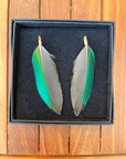 My Fancy Feathers The Elizabeth Feather Earrings