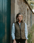 Glaze & Gordon Maxwell Quilted Tweed Gilet