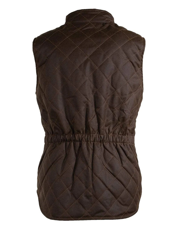 Outback Ladies 'Melbourne' Waterproof Wax Quilted Gilet