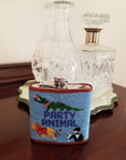 Smathers & Branson Party Animal Needlepoint Hip Flask