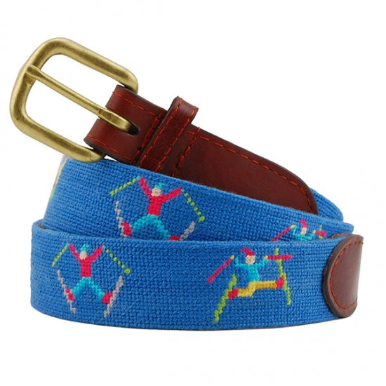 Smathers & Branson Ski Tricks Needlepoint Belt – Glaze & Gordon