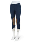 R.J. Classics Gulf Natural Rise Knee Patch Breeches - Navy