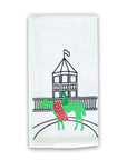 Pomegranate Embroidered Derby Winner Tea Towel