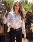 Hartwell Lydia New White Chains Shirt