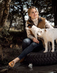 Ginger & Jardine X Glaze & Gordon Ruth Buchanan Collection 'The Hunt Jump' Cosy Roll Neck