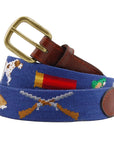 Smathers & Branson Southern Sportsman (Blue) Needlepoint Belt