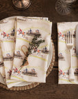 Glaze & Gordon 'The Hunt Jump' Set of 4 Napkins