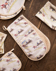 Glaze & Gordon 'The Hunt Jump' Double Oven Gloves