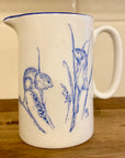 Muffet Monro Blue & White Half Pint Jug - Various Wildlife Designs