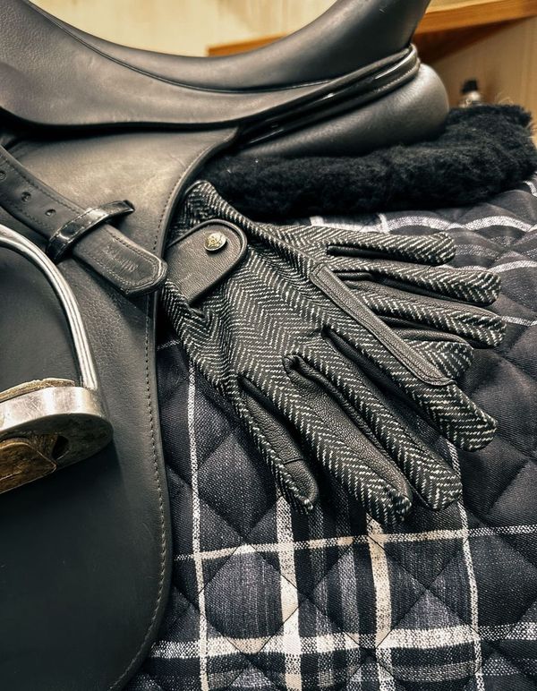 Sixteen Cypress Leather &amp; Jersey Riding Gloves