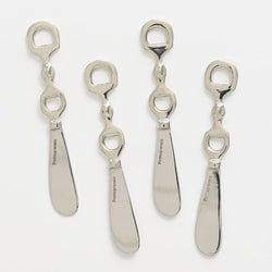 Pomegranate Silver Snaffle Cheese Knives (Set of 4)