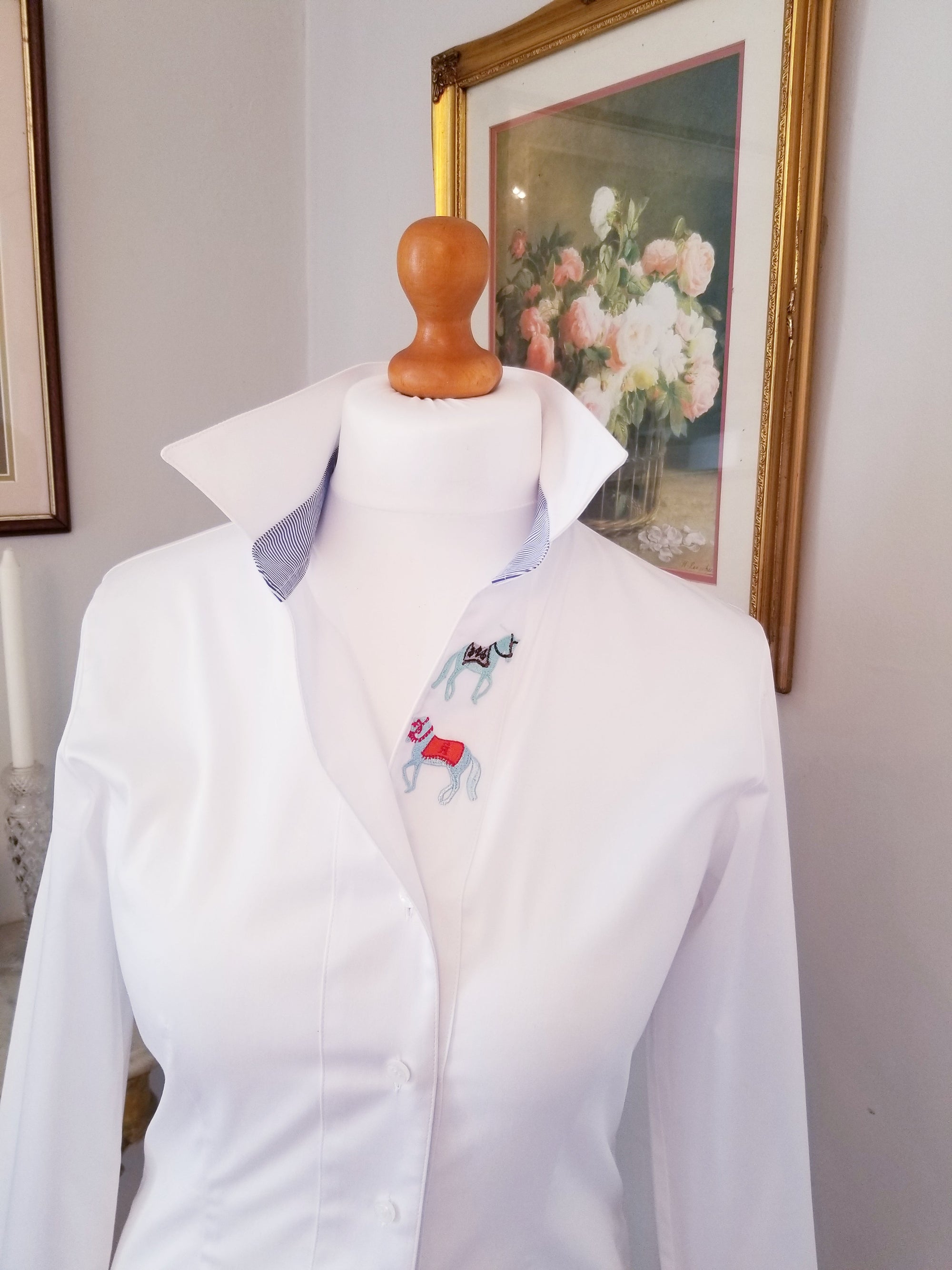 Rönner Embroidered Horse Margarita Shirt - Two Horses