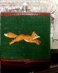 Smathers & Branson Fox Needlepoint Hip Flask