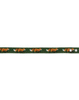 Glaze & Gordon Needlepoint Fox Dog Collar by Smathers & Branson