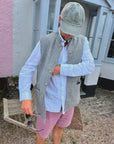 Peshawar Unisex Wool Nehru Jacket - Peshawar Pewter