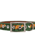 Glaze & Gordon Needlepoint Fox Dog Collar by Smathers & Branson