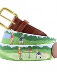 Smathers & Branson On The Links Golf Needlepoint Belt